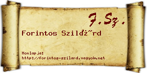 Forintos Szilárd névjegykártya