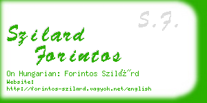 szilard forintos business card